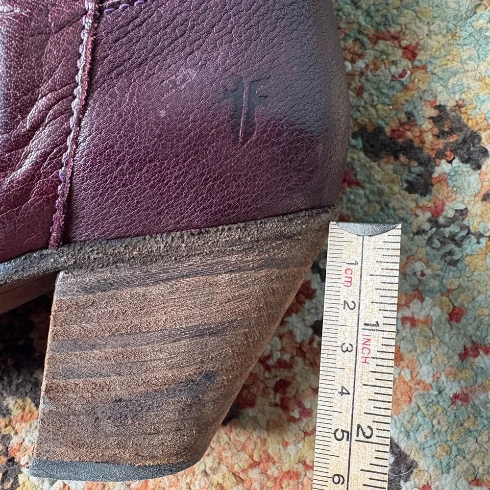 FRYE Taylor OTK Over the Knee High Women's Tall Leather Boots - Burgundy 7